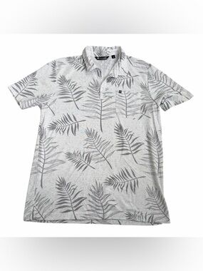Travis Mathew Leaf Print Golf Polo